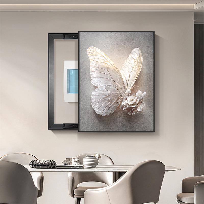 轻奢高级感电表箱装饰画2025新款配电箱挂画弱电箱电闸盒遮挡壁画