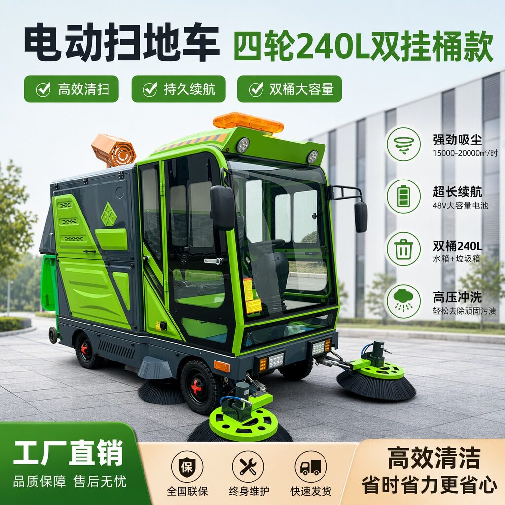 康耐博驾驶式电动扫地机240L
