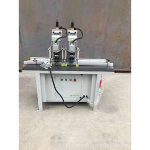 双头铰链钻孔机铝材木材双用全铝家居铰链钻孔机门窗设备晶钢门