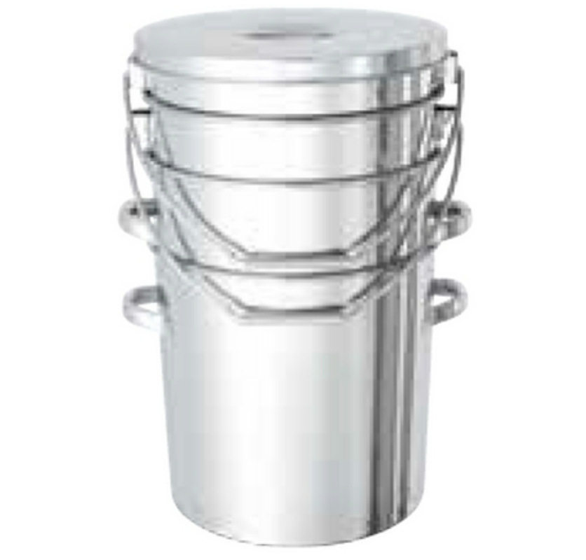 带提手不锈钢桶(可叠放) 10-25L NITTO KINZOKU 61-0746 61-0747