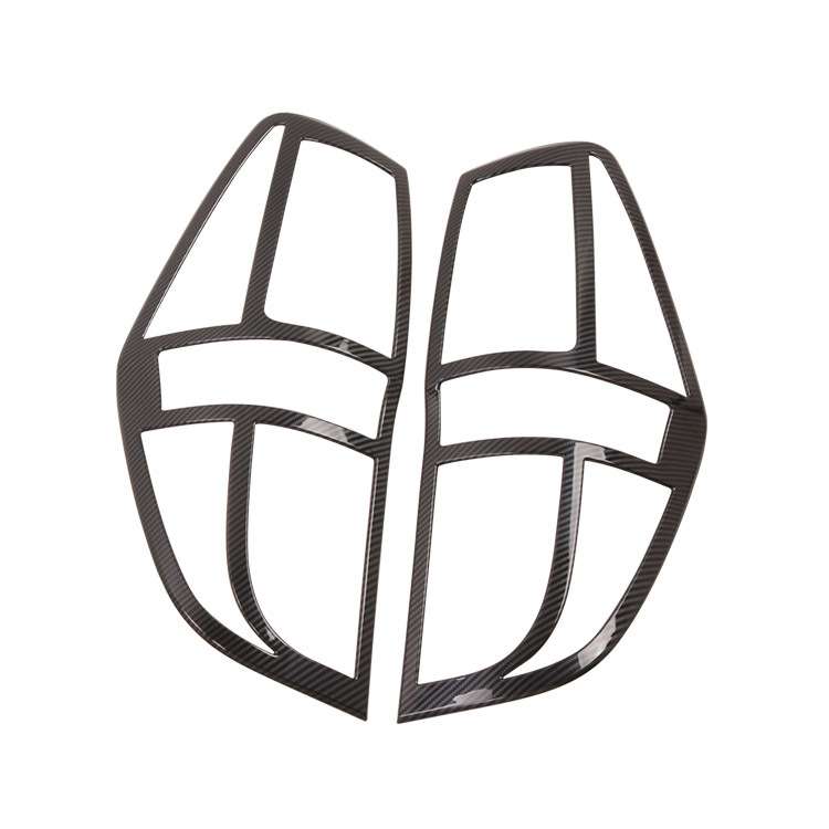 适用于2019款现代H1-ABS黑色碳纤纹 尾灯框 尾灯罩 装饰件