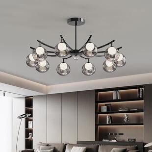 客厅灯吊灯2025新款意式极简感餐厅房间灯魔豆灯大厅主灯中山灯具