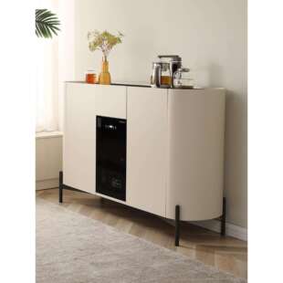 2025新款高端智能实木饮水机茶吧机餐边柜子一体柜客厅家用带消毒