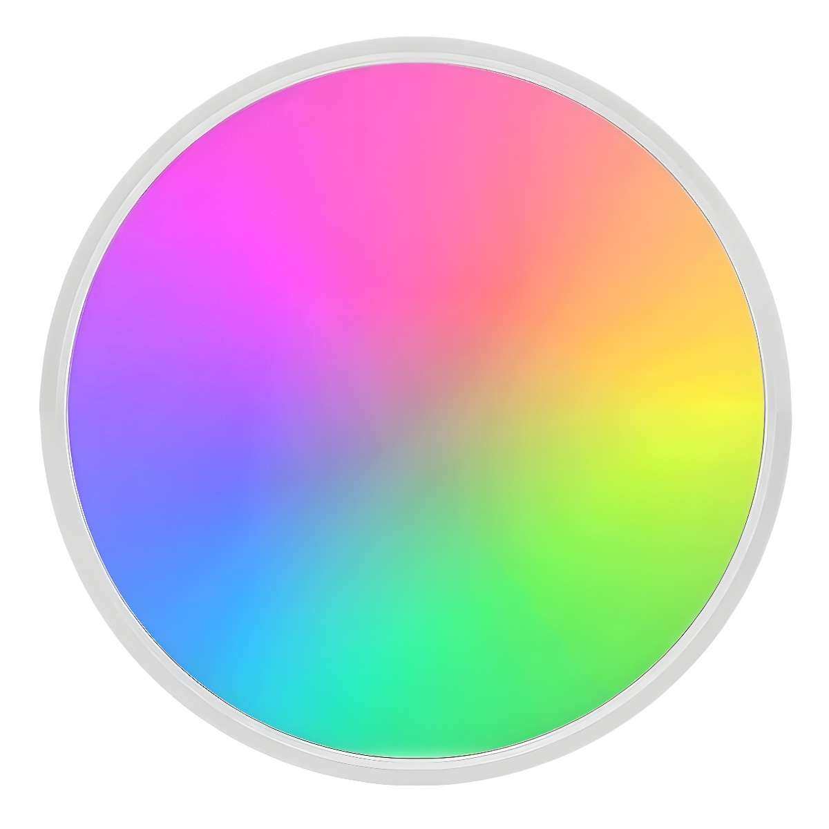 超薄吸顶灯室内圆形奇光板电竞房装饰氛围灯调光调色幻彩三防灯