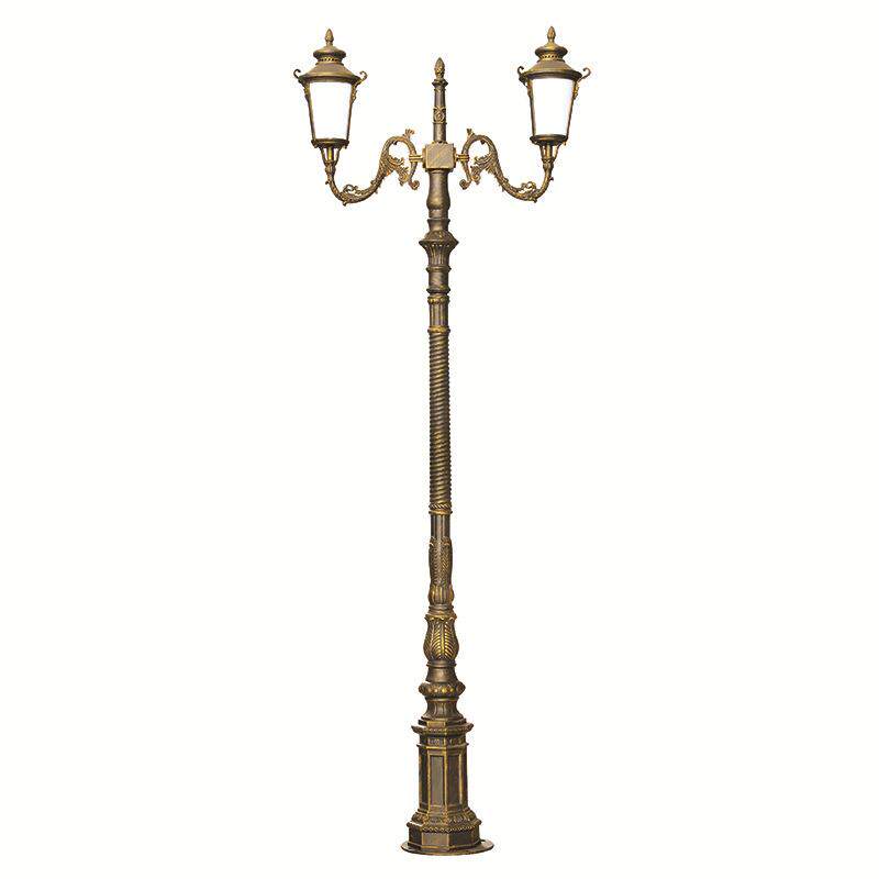 欧式LED户外防水精铸铝复古别墅小区花园景观庭院灯