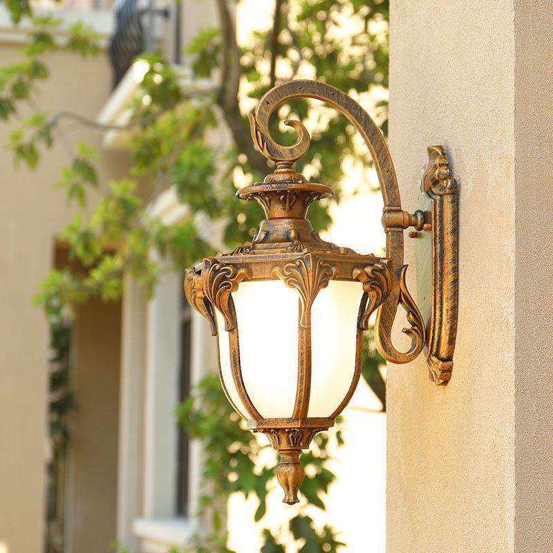 新款欧式户外壁灯防水阳台复古室外大门走廊外墙花园别墅庭院灯