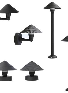 LED草坪灯外壳7W10W壁灯外壳户外花园创意伞形灯引路灯庭院灯景观