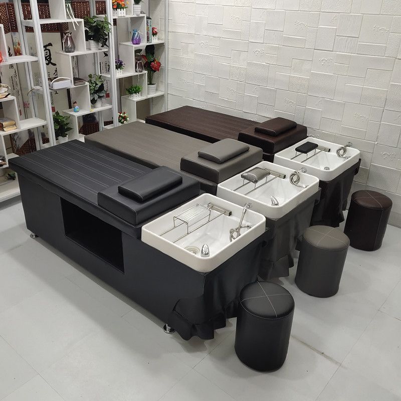 洗头床泰式洗头床理发店专用头疗洗头床洗头椅头疗熏蒸按摩全躺床