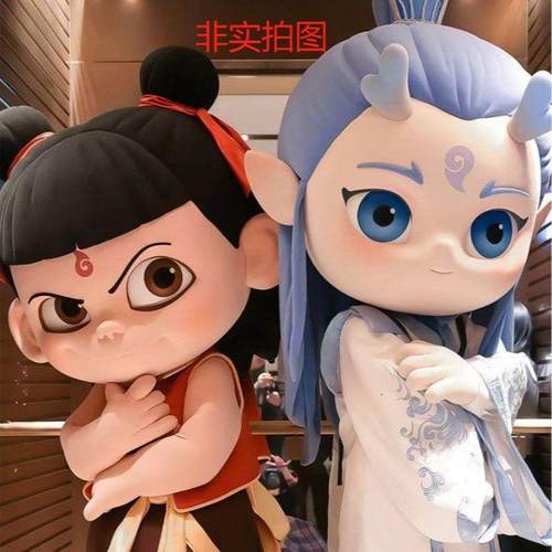 可爱哪吒卡通人偶服装拍照可行走玩偶服敖丙哪吒魔童降世表演服饰