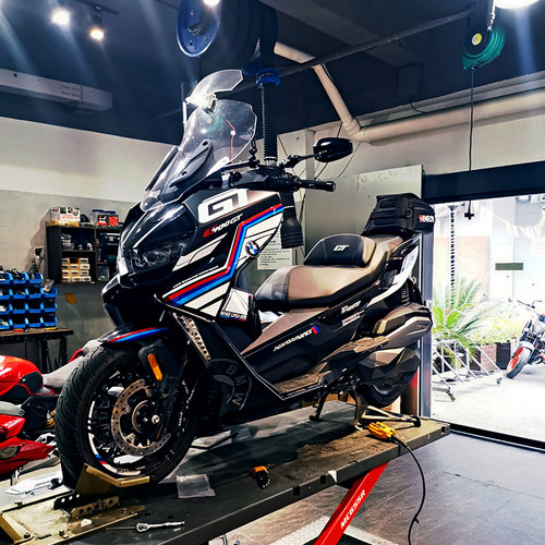 极速蜗牛快跑W厂宝马摩托车C400X GT专用进口保护杠不Z锈钢防撞防
