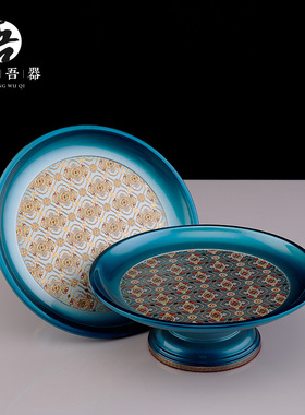 新品黄铜b佛具用品大全供具供佛家用佛前莲花供水杯花瓶供果盘香