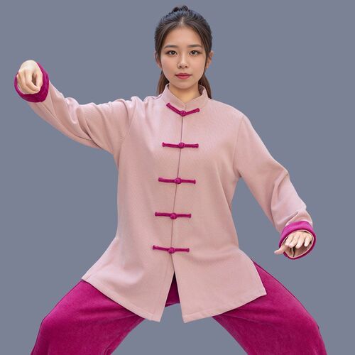 新品2024秋冬季新款加厚太极服女D时尚高端太极拳练功服套装表演