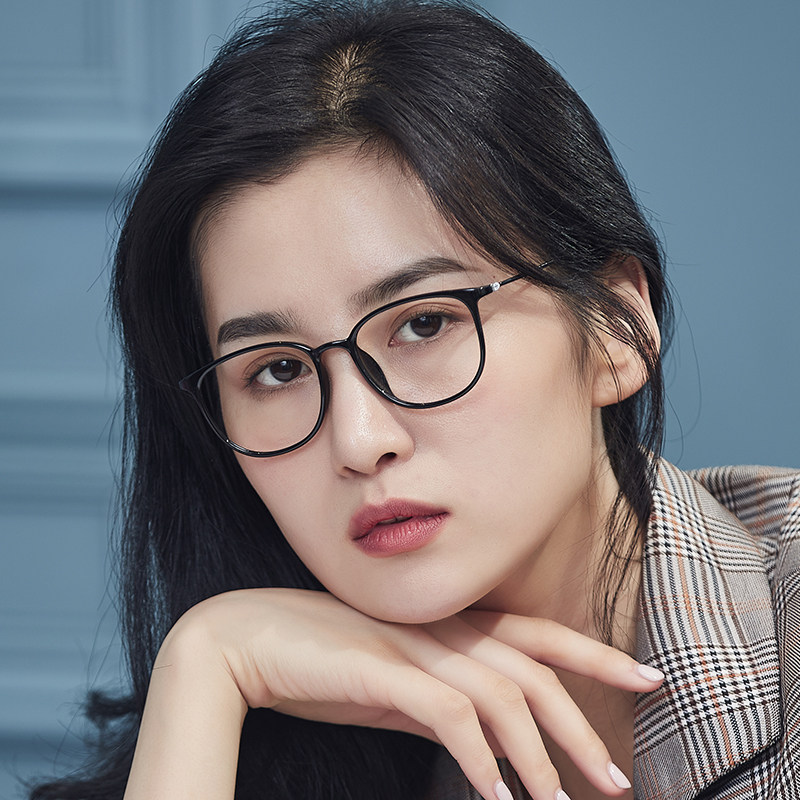 极速配眼镜近视h加散光舒适黑框防蓝光辐射电脑护目镜女平光镜男