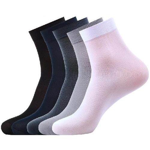 极速.10Pairs/Set Bamboo Fiber Mens Socks Summer Thin ZStripe