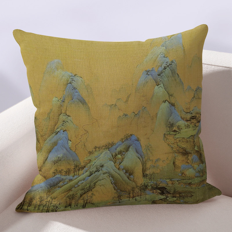 极速新中式抱枕靠垫红木沙发客厅正方形抱L枕套子定制尺寸可拆洗