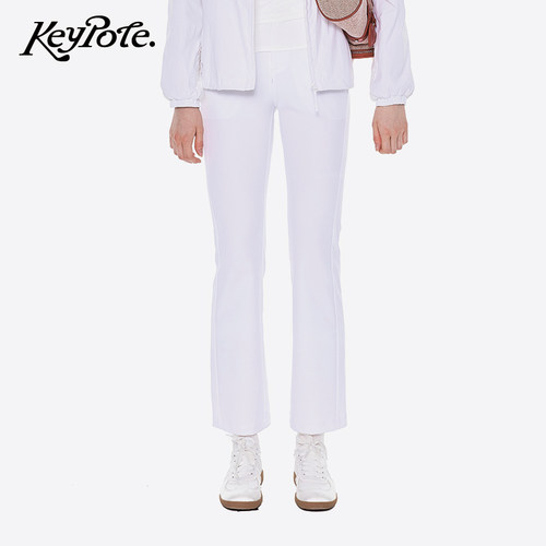 Keypote Golf女士高尔夫运动弹力修身长裤简约时尚女裤休闲裤