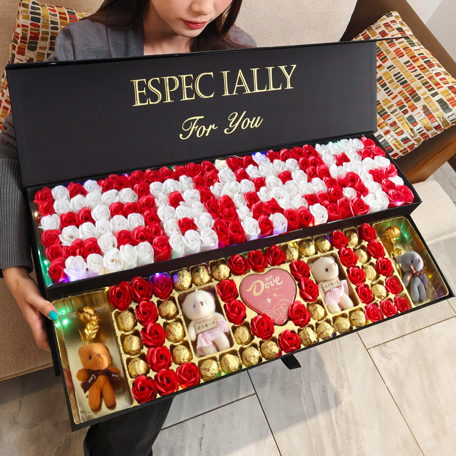 生日礼物送女友老婆巧克力礼盒