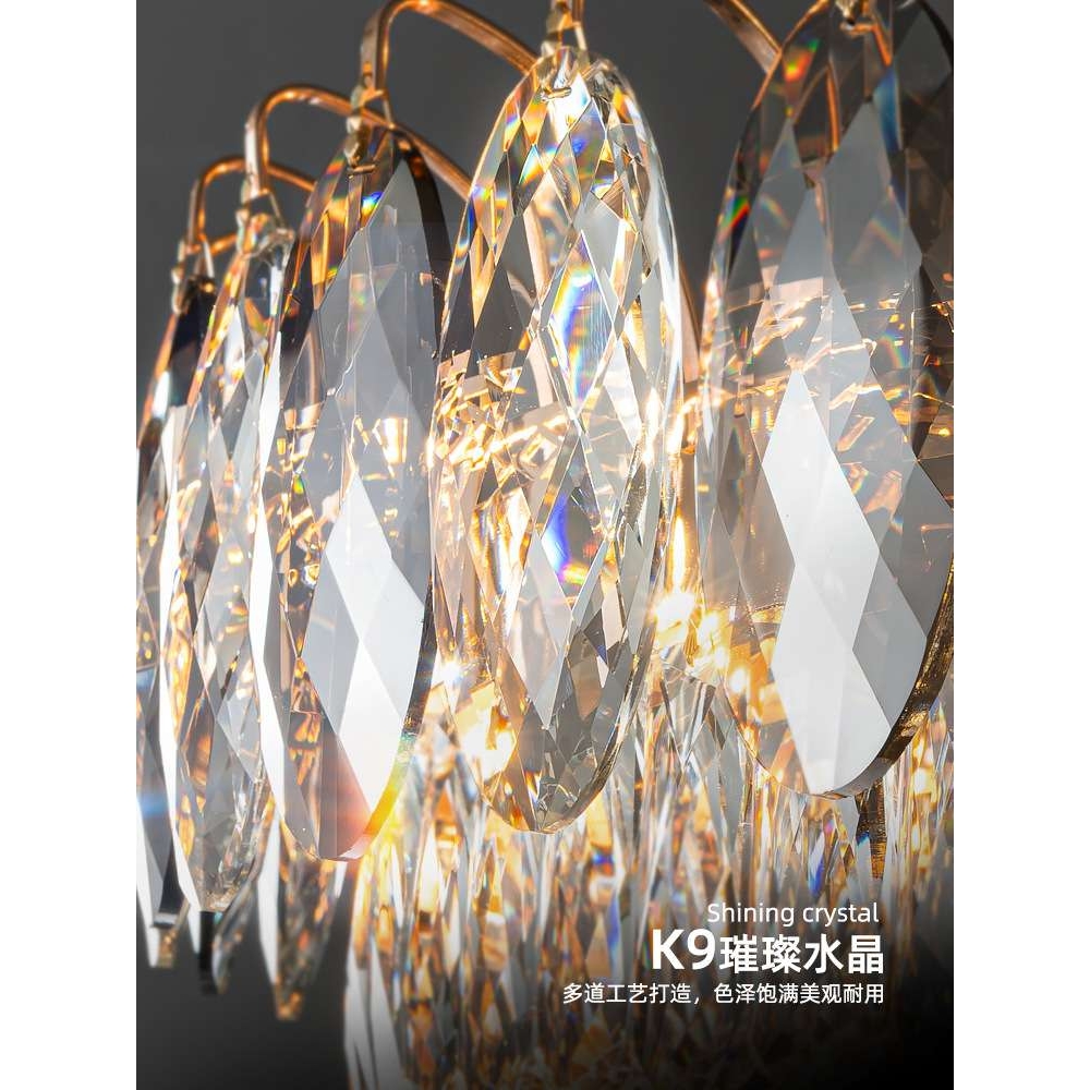客厅吊灯轻奢水晶2022年新款后现代卧室灯具大气现代简约法式主灯