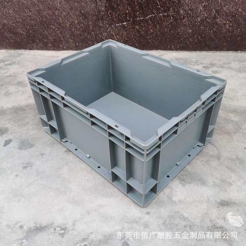 HP4#灰色EU箱 435*325*210收纳胶框 灰色eu胶箱 灰色汽配工具箱