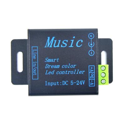 MUSIC控制器 幻彩音乐灯带控制器WS2812B 控制器 七彩音乐控制器