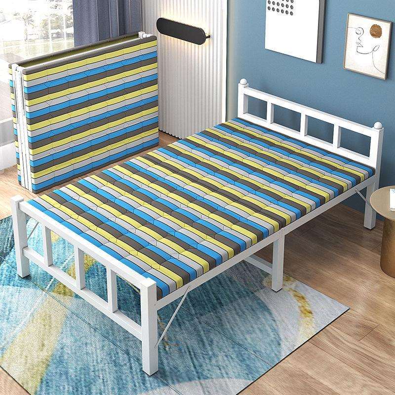 单人床家用简易午休床简易出租屋硬板木板床折叠床成人午睡办公室