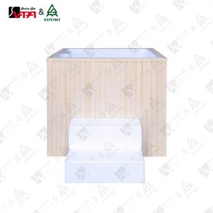 户外 白杨全木包围亚克力内胆冷水浴缸1人使用 威帕桑拿 工厂发货