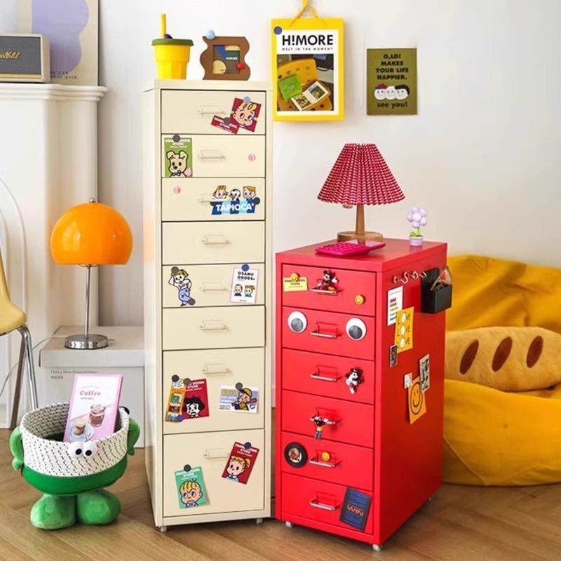 夹缝收纳柜铁皮柜抽屉式电脑书桌下床头储物铁艺斗柜子移动置物架,3C数码配件,USB灯,淘宝优惠券,粉丝福利购,淘宝优惠卷