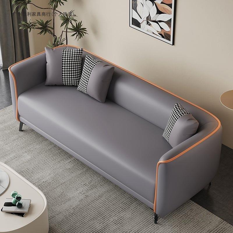 沙发小户型出租屋客厅公寓办公室休息区接待直排简易双人三人沙发