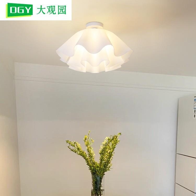 大观园卧室灯房间灯具简约现代温馨儿童房花朵过道阳台吸顶灯117L