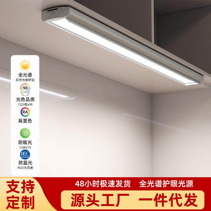 儿童学习国AA级护眼台灯学习专用阅读写作业吸顶式书桌长条触摸灯
