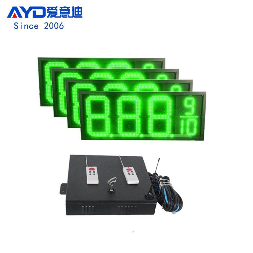 加油站LED油价牌 LED油价屏18寸8.889户外防水数字屏出口维吉尼亚