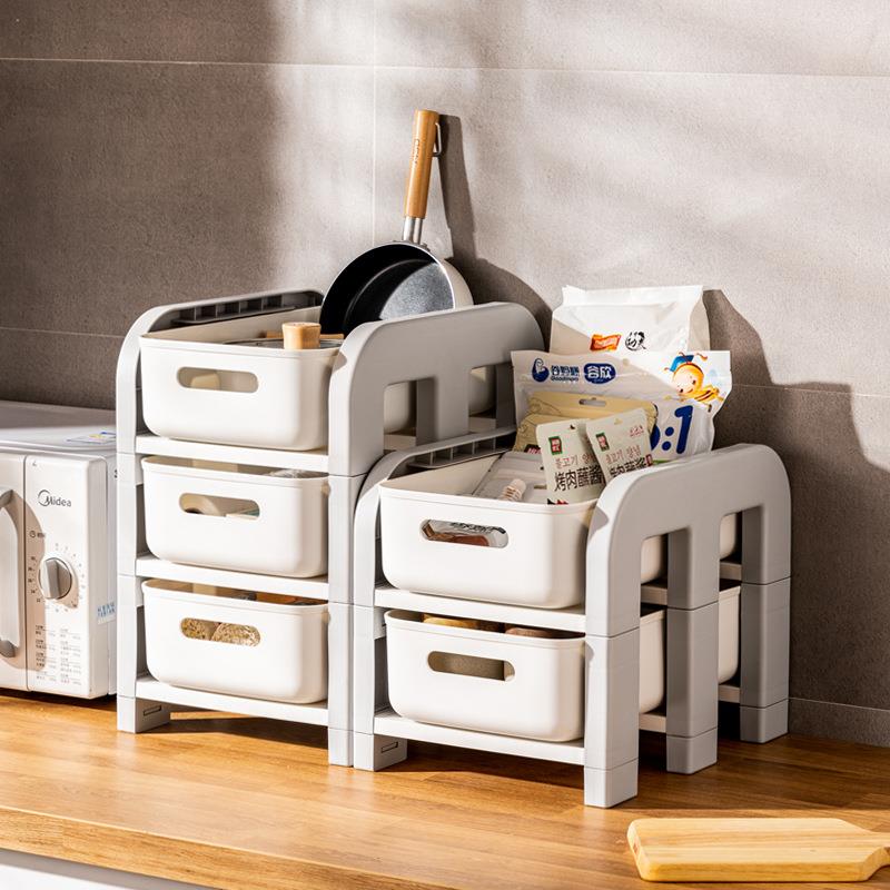 儿童玩具收纳置物整理架小推车桌面夹缝抽屉式卧室厨房可移动落地