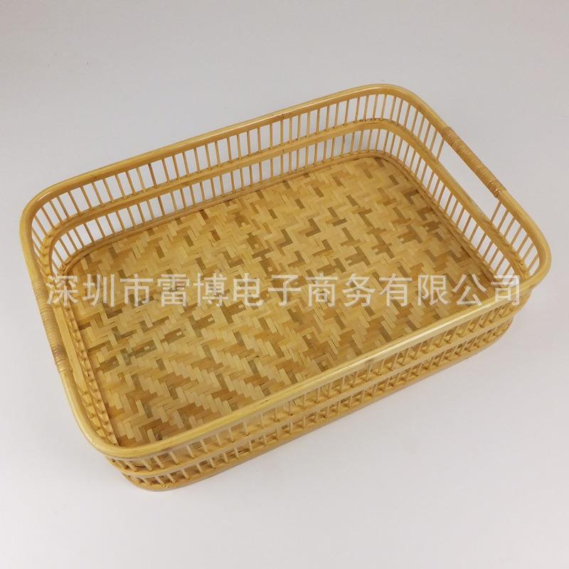 竹编送衣筐酒店宾馆客房送衣篮竹编筐竹篮子收纳篮