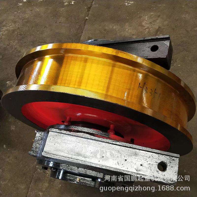 800*200mm双梁大车双边主被动车轮组架桥机桥式门式起重机轨道轮
