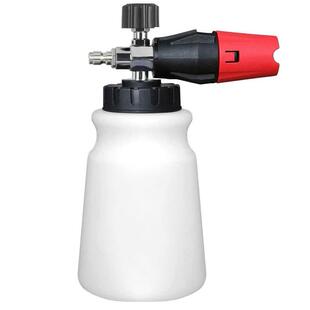 新款铜喷芯电镀泡沫壶 双色可调节喷嘴 1/4快插PA大嘴壶雪花丰富