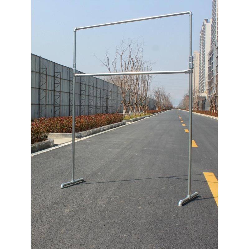 水管晒被架镀锌钢管挂衣架落地简易凉架衣服架货架多功能