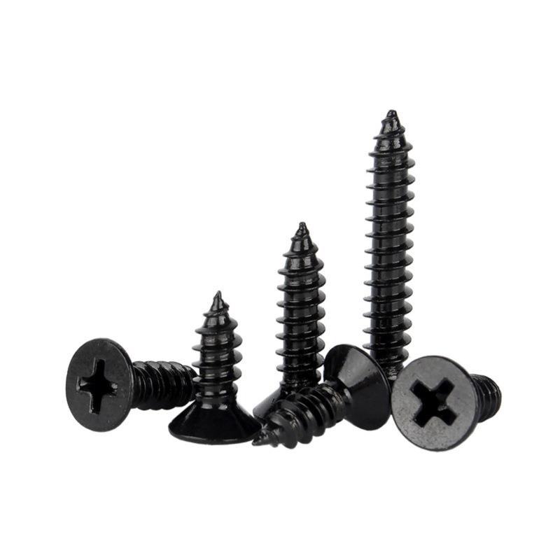 M2-M5黑色GB846十字沉头自攻螺丝钉 平头螺丝电子小螺丝 微型螺丝