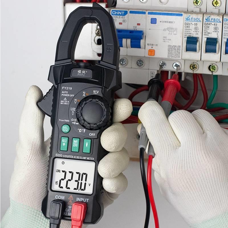 FUYI福仪FY219高精度钳形表电流表电工维修钳形万用表数字钳型表