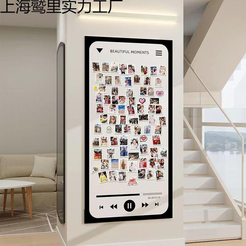 创意软木板留言板拍立得相片毛毡墙贴照片墙毛毡板展示墙墙面装饰