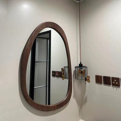 9sa美式复古浴室镜法式家用卫生间镜子异形化妆镜梳妆中古壁挂智