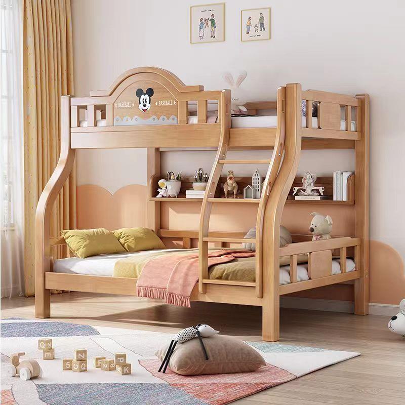 橡木子母上下铺床全实木上下床双层床儿童高低小户型双人两层二层