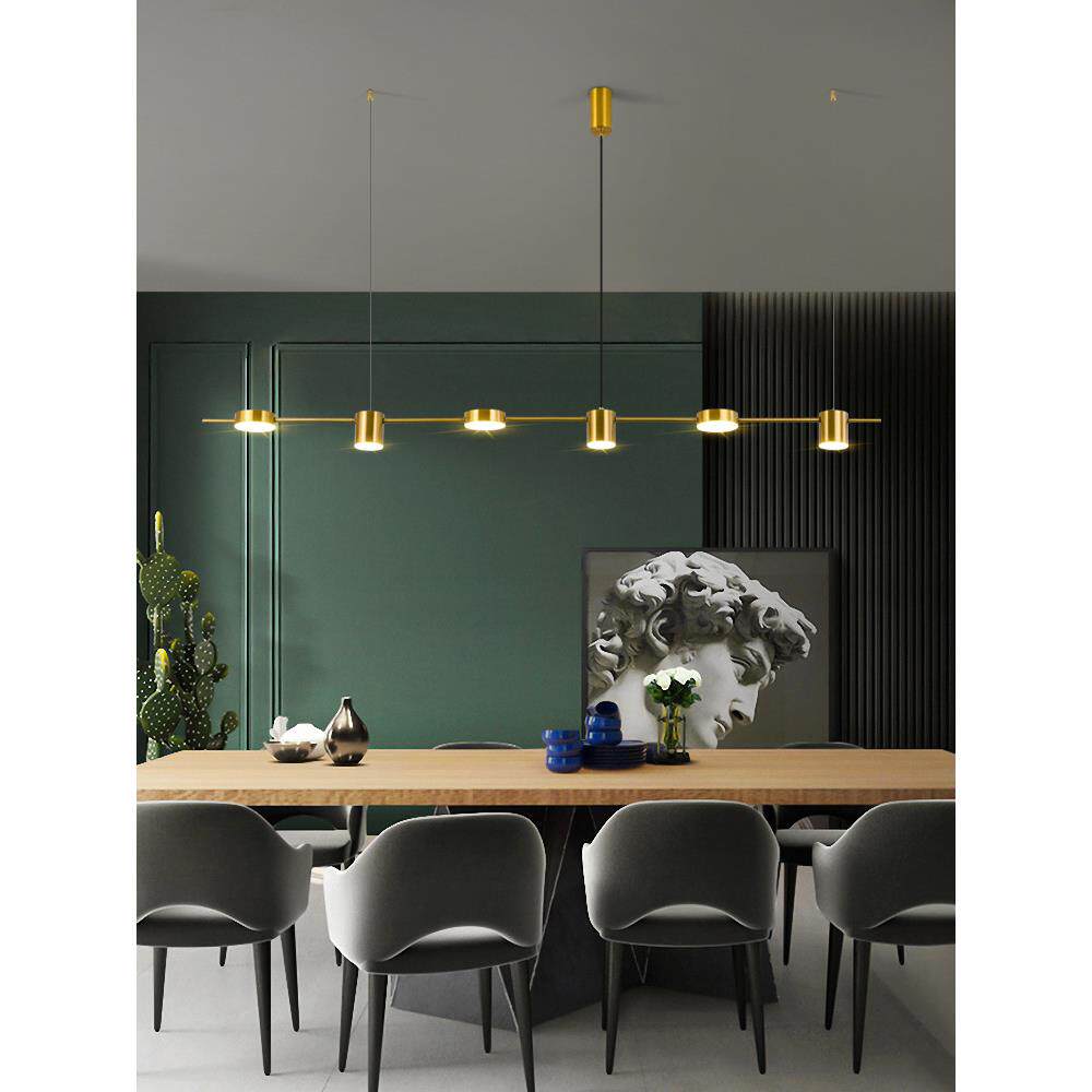 北欧风格餐厅吊灯网红创意现代简约餐桌吧台长条三头酒店前台吊灯