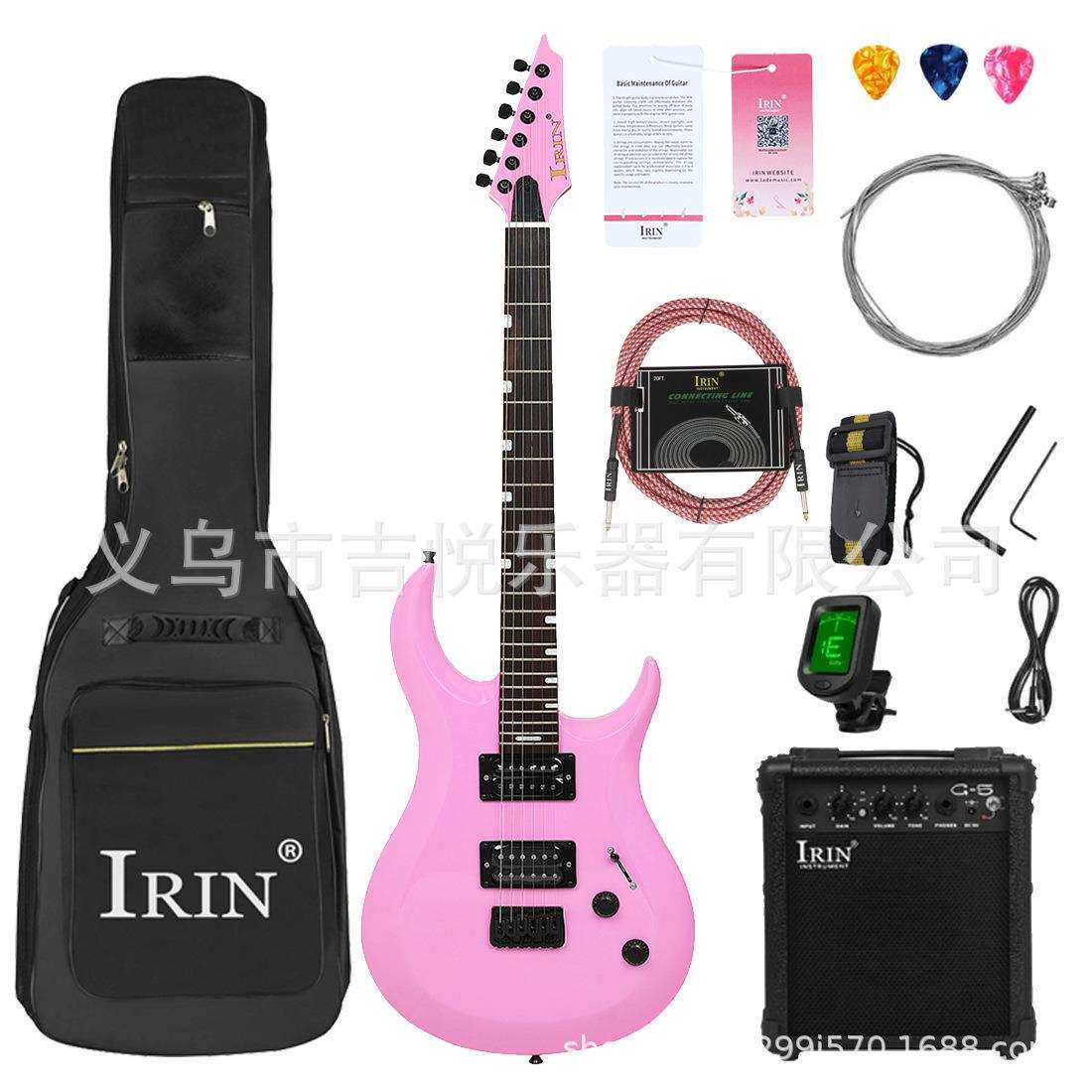 厂家电吉他24品专业级电吉他初学者学生摇滚弹拨乐器吉他39寸
