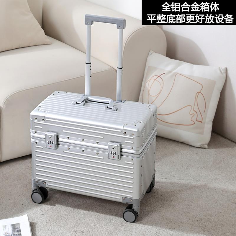 相机存放箱道具摄影上翻盖出行20寸相机金属登机机长箱男行李箱女