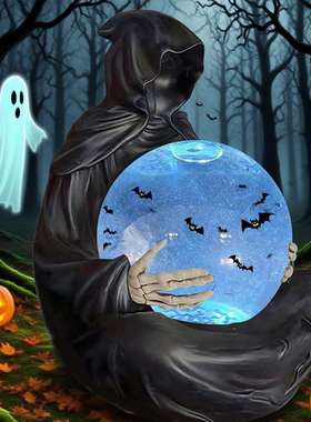 跨境新品 The Death God's Crystal Ball 死神的水晶球树脂工艺品