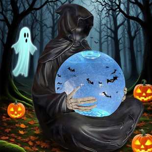 God Crystal 跨境新品 死神 Death Ball 水晶球树脂工艺品 The