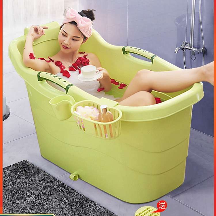 OF9D加厚洗澡桶成人泡澡桶沐浴桶大号浴缸儿童洗澡盆家用全身大人