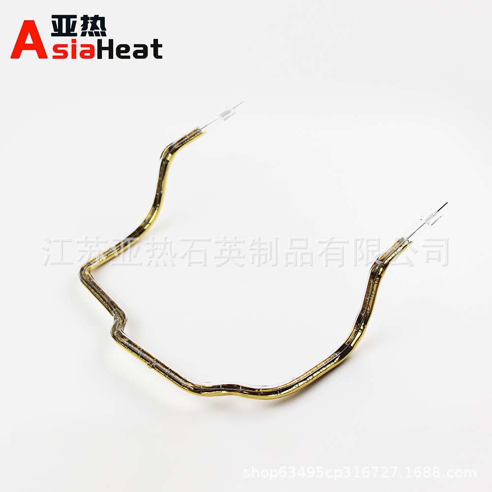 非标异形红外线加热管 球拍型石英加热灯管 圆环形O型C型加热管