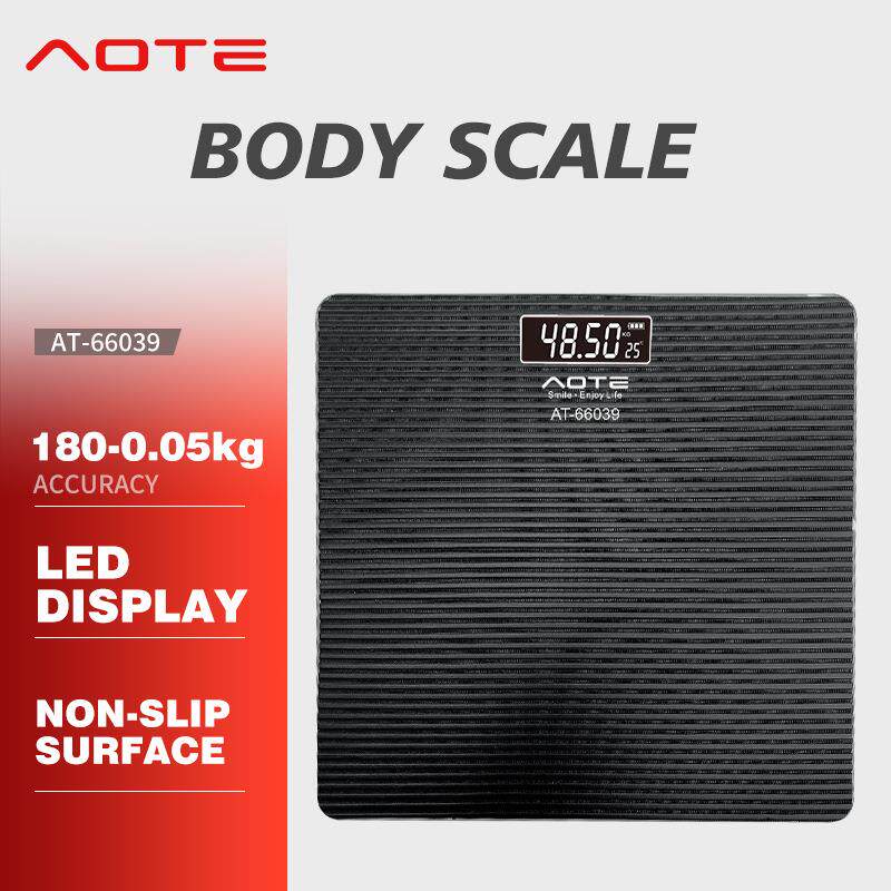 AOTE跨境家用体重秤高精度皮纹表面防滑电子秤家用款外贸现货