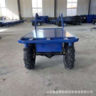 两轮电动手推车 大功率山地爬坡鸡公车 空心砖砂子水泥运输平板车